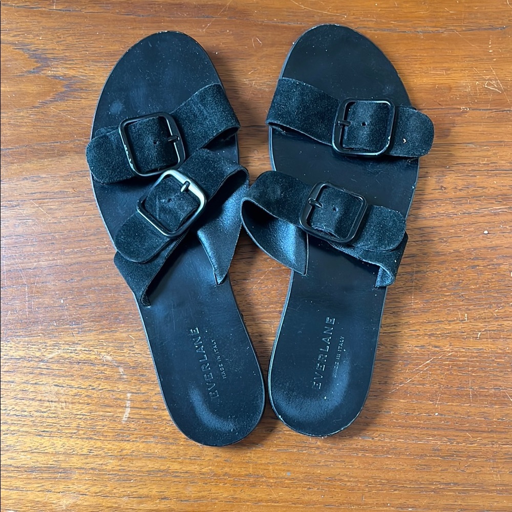 Everlane Black Sandals with Adjustable Straps